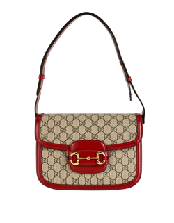 Medium Horsebit 1955, Canvas/Leather, Brown/Red, 3075, DB, 3*